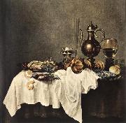 HEDA, Willem Claesz. Breakfast of Crab  sdg oil painting reproduction